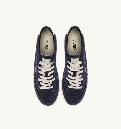 Man MEDALIST LOW SNEAKERS IN SPACE AND WHITE SUEDE
