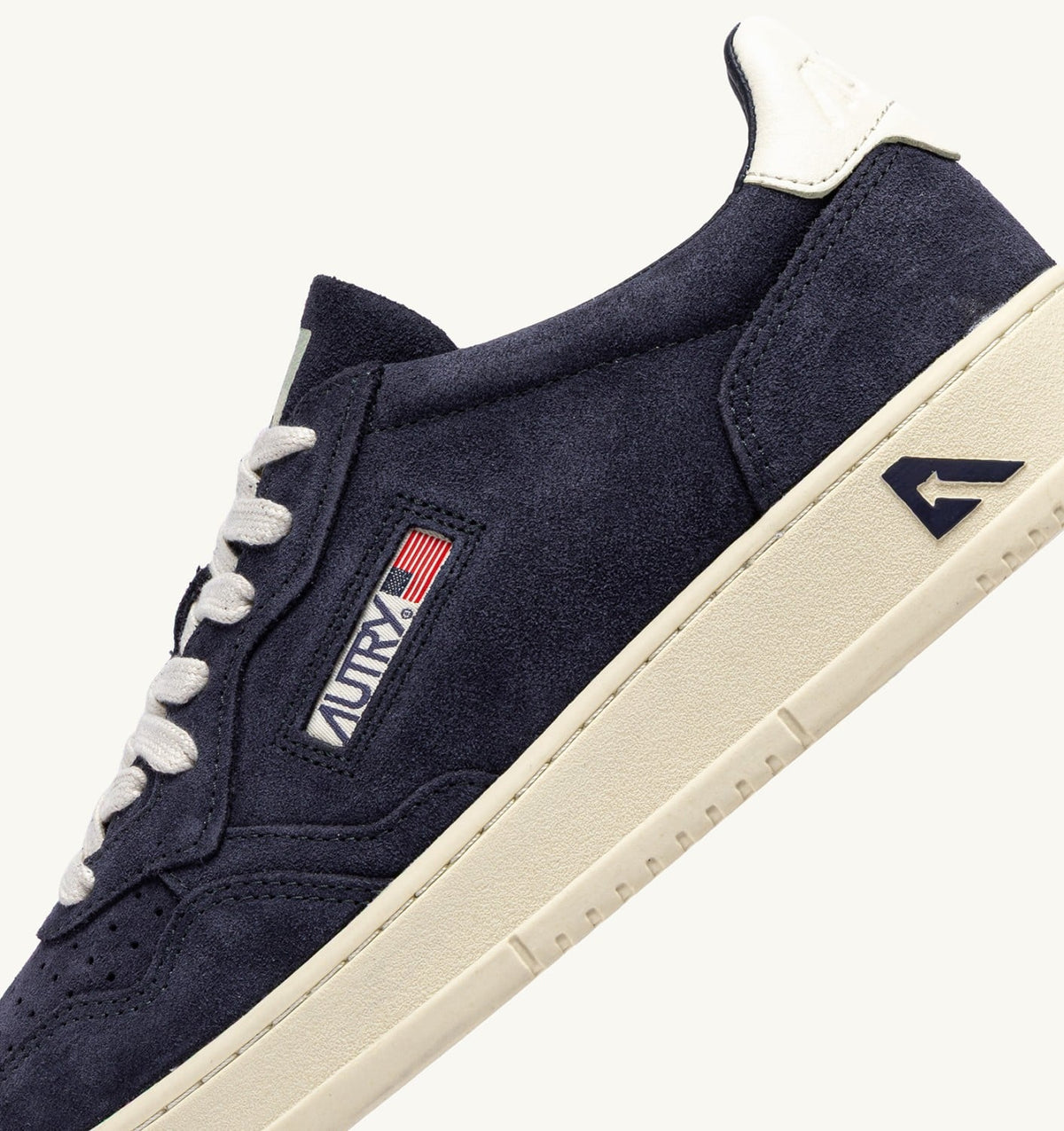 Man MEDALIST LOW SNEAKERS IN SPACE AND WHITE SUEDE