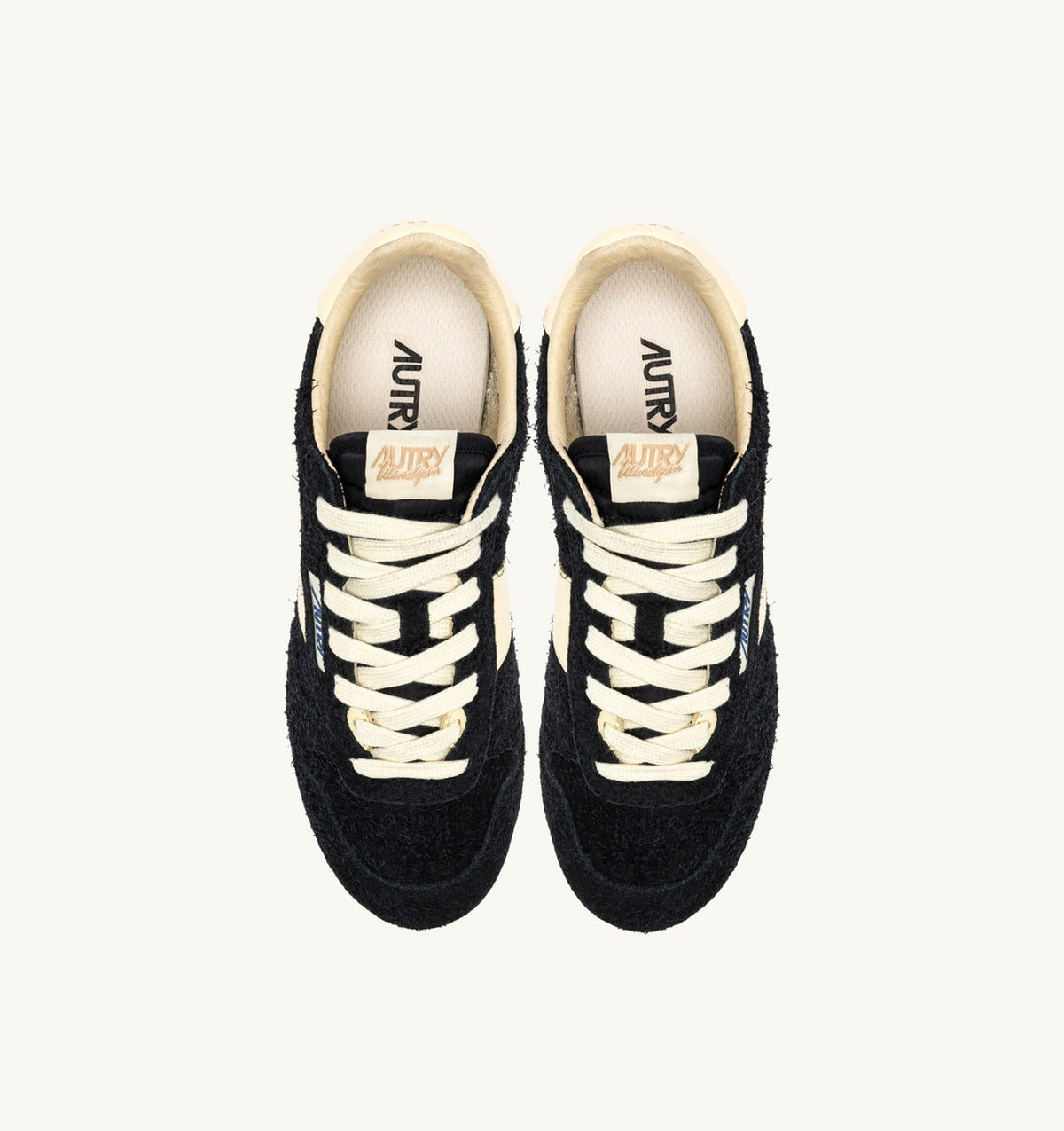 Man WINDSPIN SNEAKERS IN BLACK AND RUTABAGA SUEDE AND LEATHER