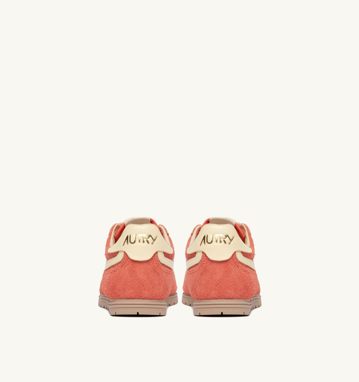 Man WINDSPIN SNEAKERS IN BLUSH AND RUTABAGA SUEDE AND LEATHER