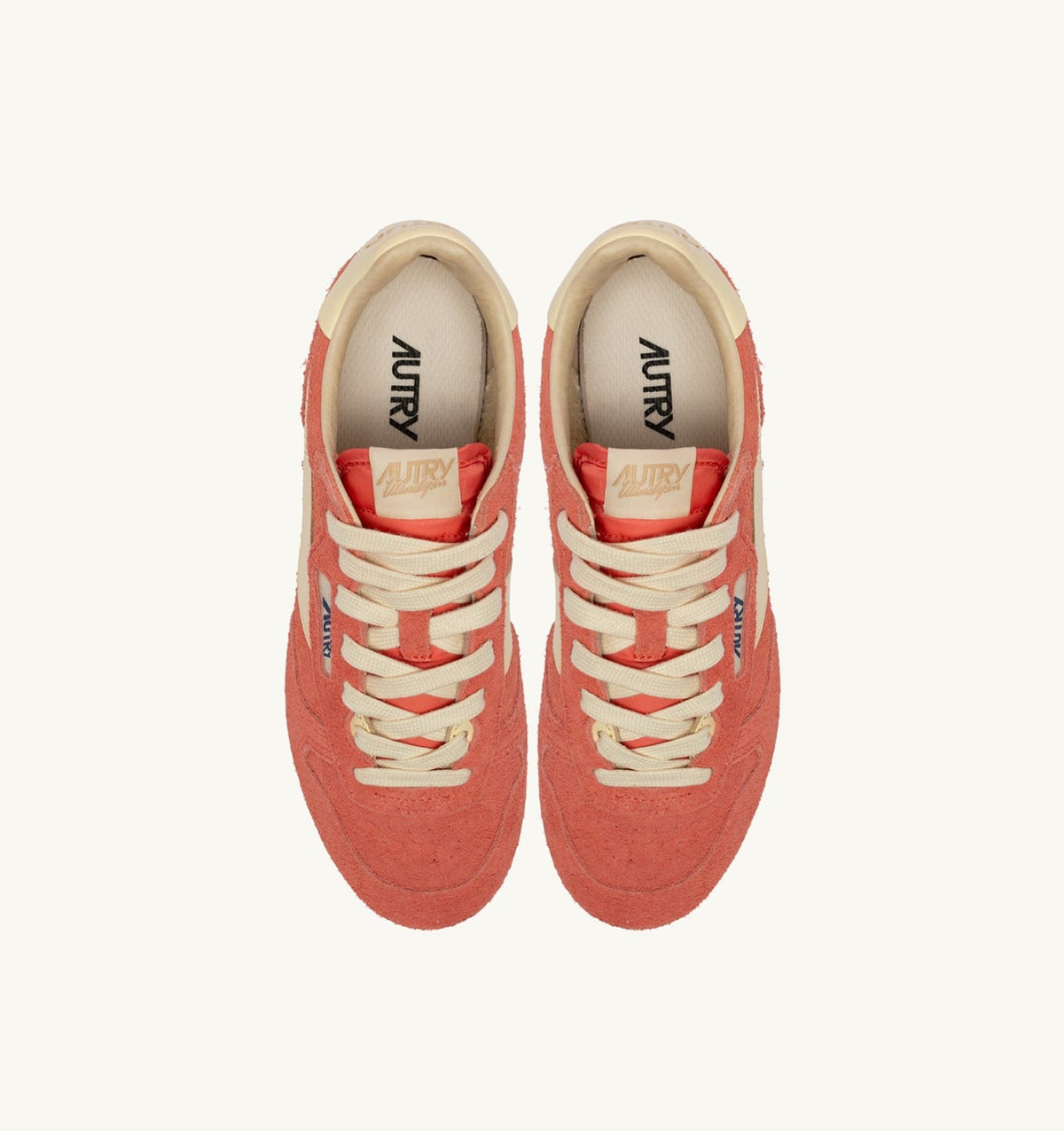 Man WINDSPIN SNEAKERS IN BLUSH AND RUTABAGA SUEDE AND LEATHER