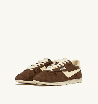 Man WINDSPIN SNEAKERS IN TUNDRA AND RUTABAGA SUEDE AND LEATHER