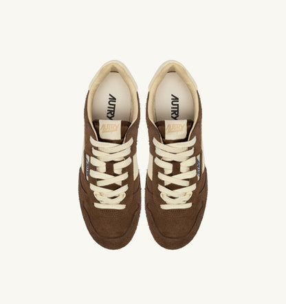 Man WINDSPIN SNEAKERS IN TUNDRA AND RUTABAGA SUEDE AND LEATHER