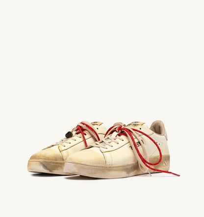 Man DALLAS LOW SUPER VINTAGE SNEAKERS IN MARSHMALLOW LEATHER
