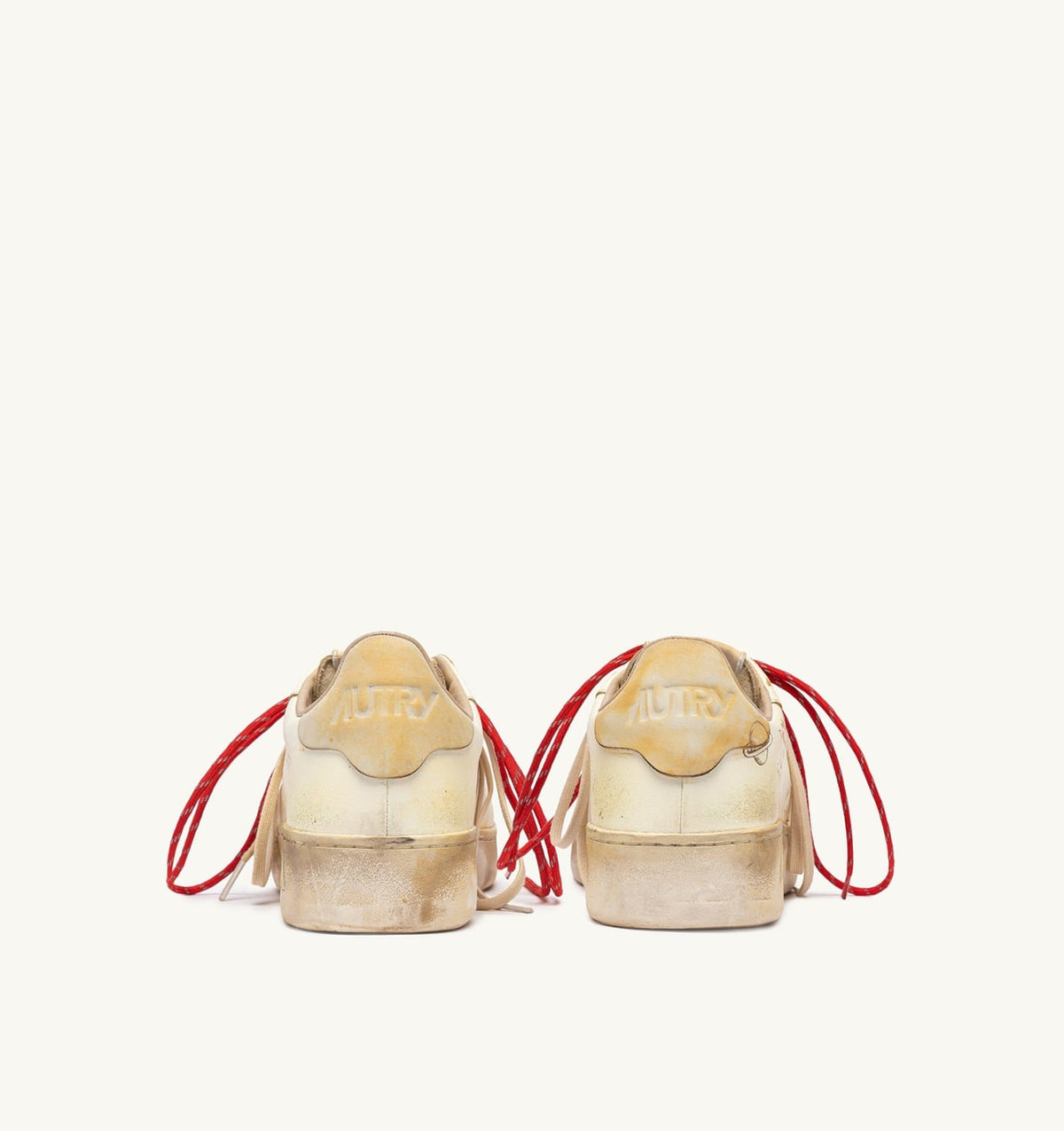 Man DALLAS LOW SUPER VINTAGE SNEAKERS IN MARSHMALLOW LEATHER