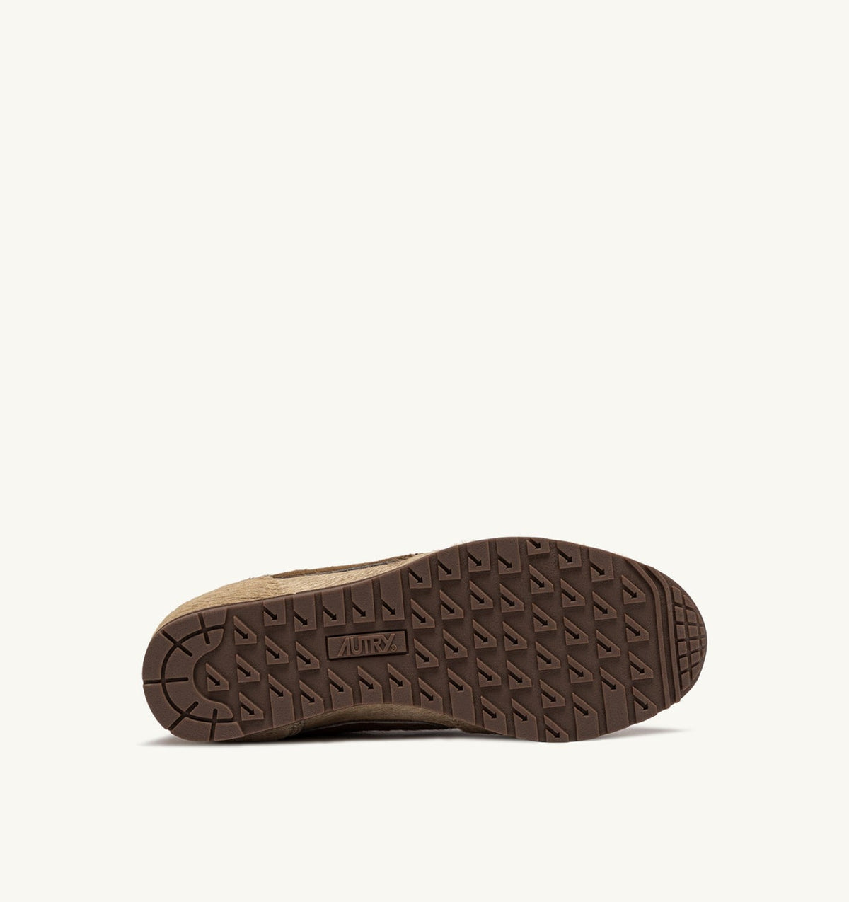 Woman WINDSPIN SNEAKERS IN BEIGE AND BROWN PONY HAIR EFFECT