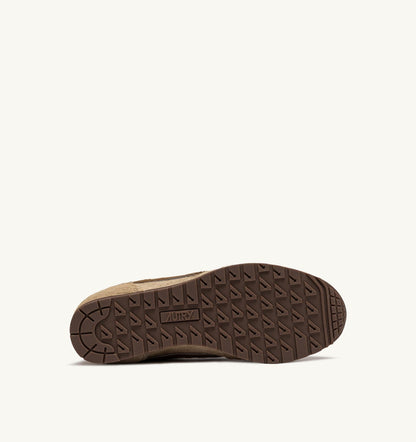Woman WINDSPIN SNEAKERS IN BEIGE AND BROWN PONY HAIR EFFECT