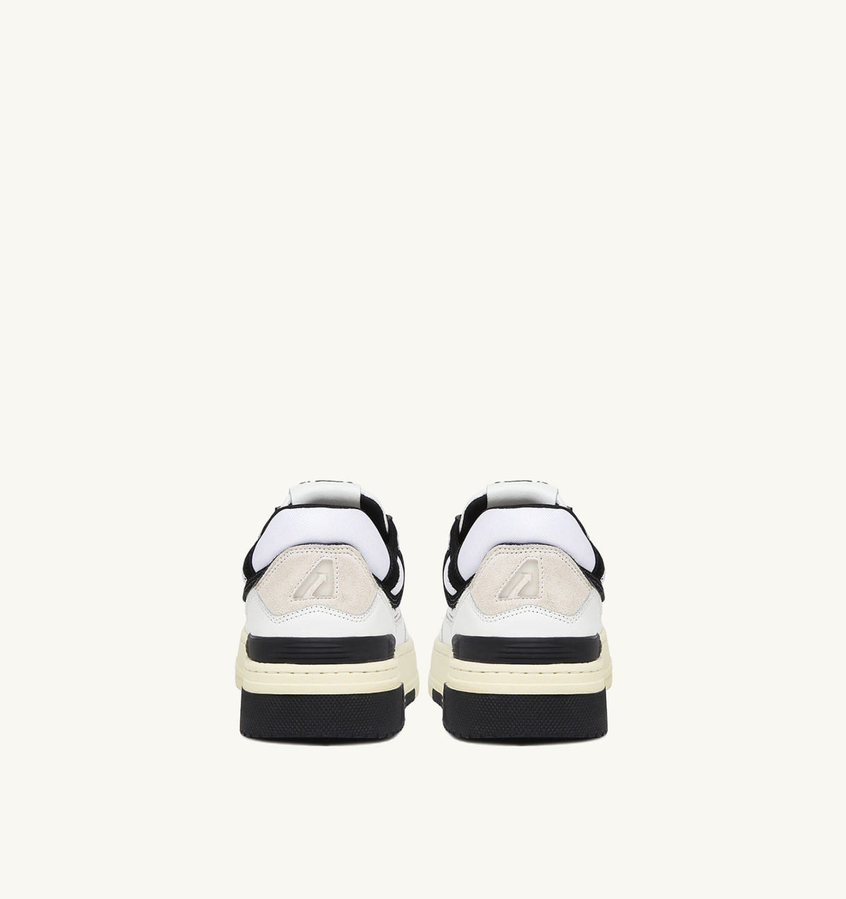 Woman CLC LOW SNEAKERS IN WHITE LEATHER AND BLACK SUEDE