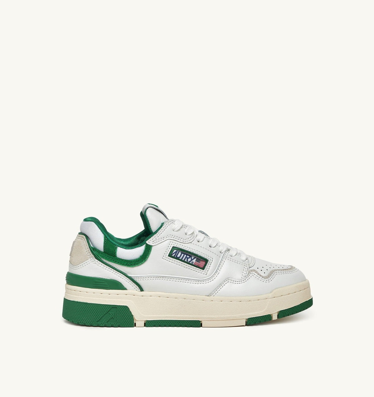 Woman CLC LOW SNEAKERS IN WHITE LEATHER AND AMAZON SUEDE