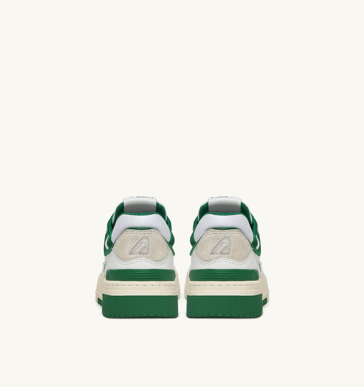 Woman CLC LOW SNEAKERS IN WHITE LEATHER AND AMAZON SUEDE