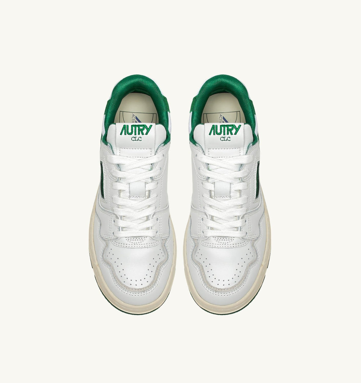 Woman CLC LOW SNEAKERS IN WHITE LEATHER AND AMAZON SUEDE