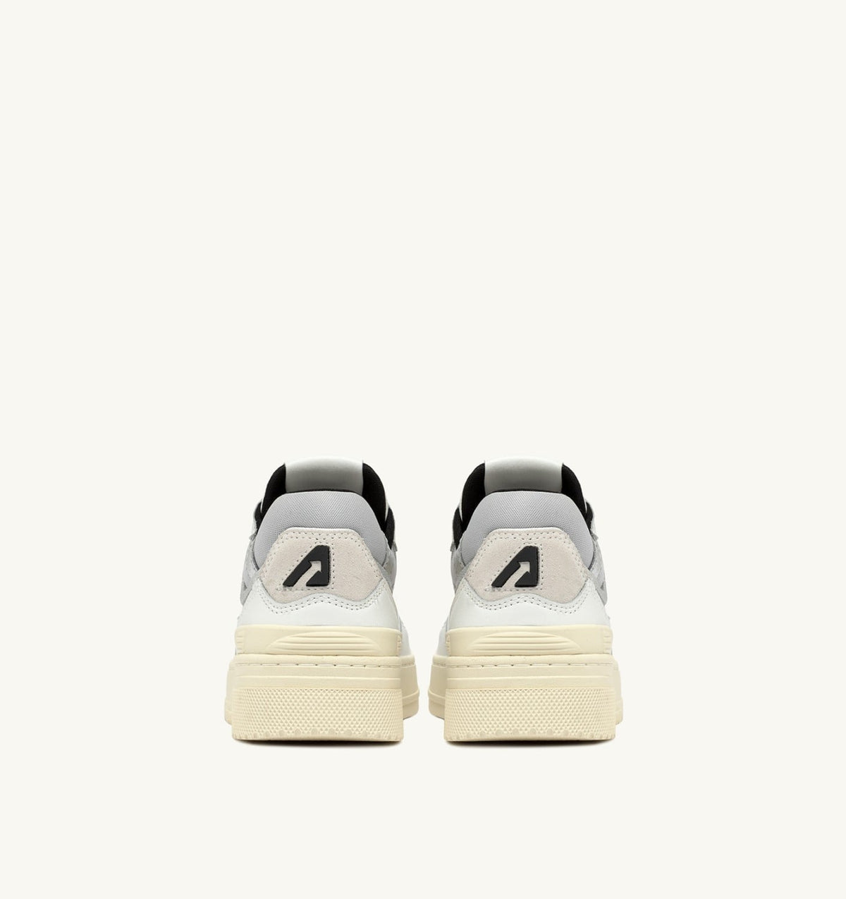 Woman CLC LOW SNEAKERS IN WHITE LEATHER AND SILVER SUEDE
