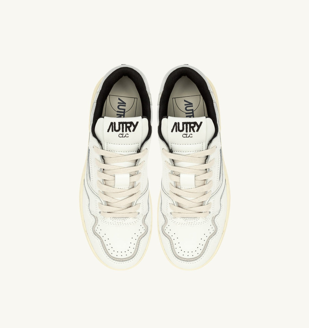 Woman CLC LOW SNEAKERS IN WHITE LEATHER AND SILVER SUEDE