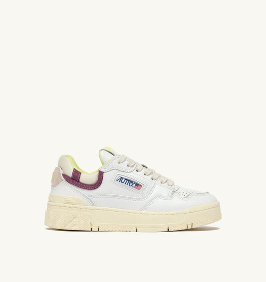 Woman SNEAKERS CLC LOW IN WHITE AND FIRENZE LEATHER