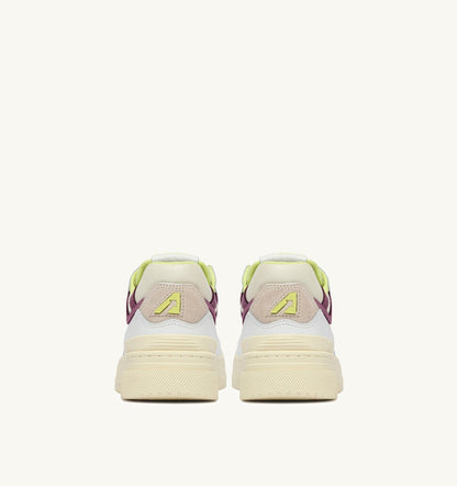 Woman SNEAKERS CLC LOW IN WHITE AND FIRENZE LEATHER