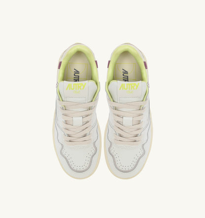 Woman SNEAKERS CLC LOW IN WHITE AND FIRENZE LEATHER