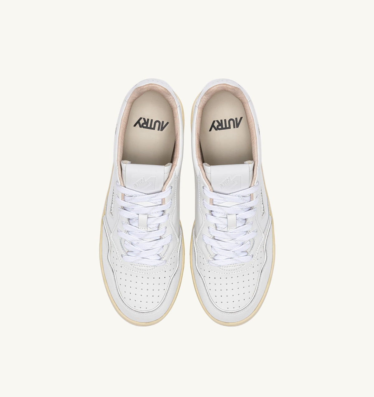 Woman GOLF LOW SNEAKERS IN WHITE LEATHER