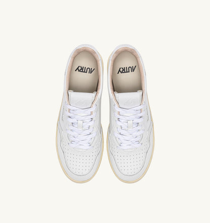 Woman GOLF LOW SNEAKERS IN WHITE LEATHER