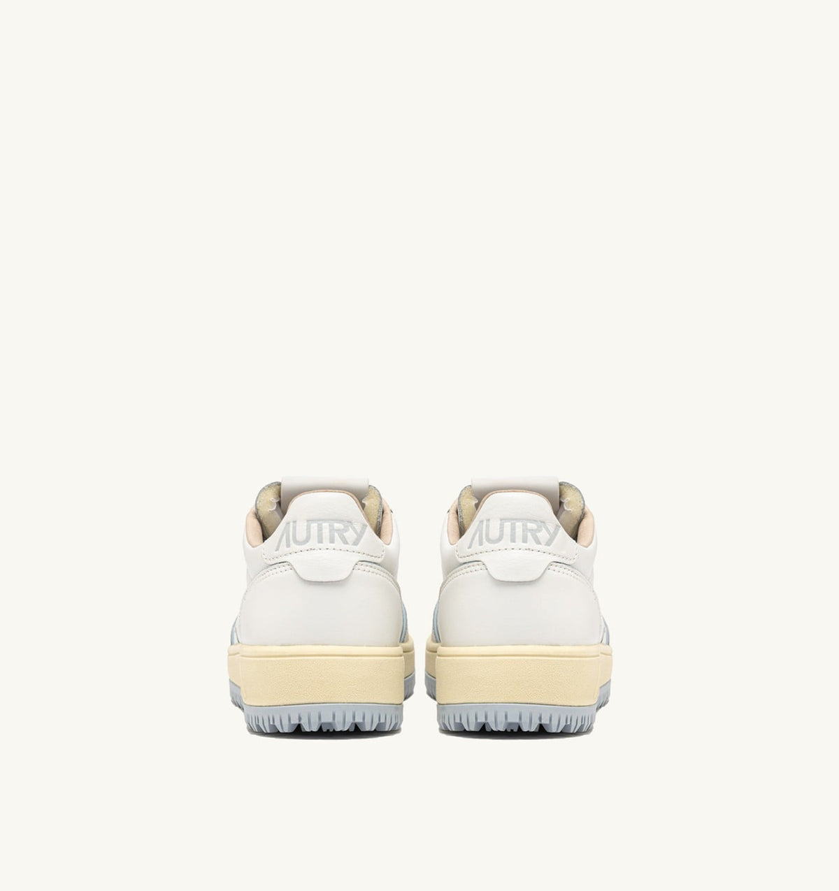 Woman GOLF LOW SNEAKERS IN LEATHER COLOR WHITE AND PEARL BLUE