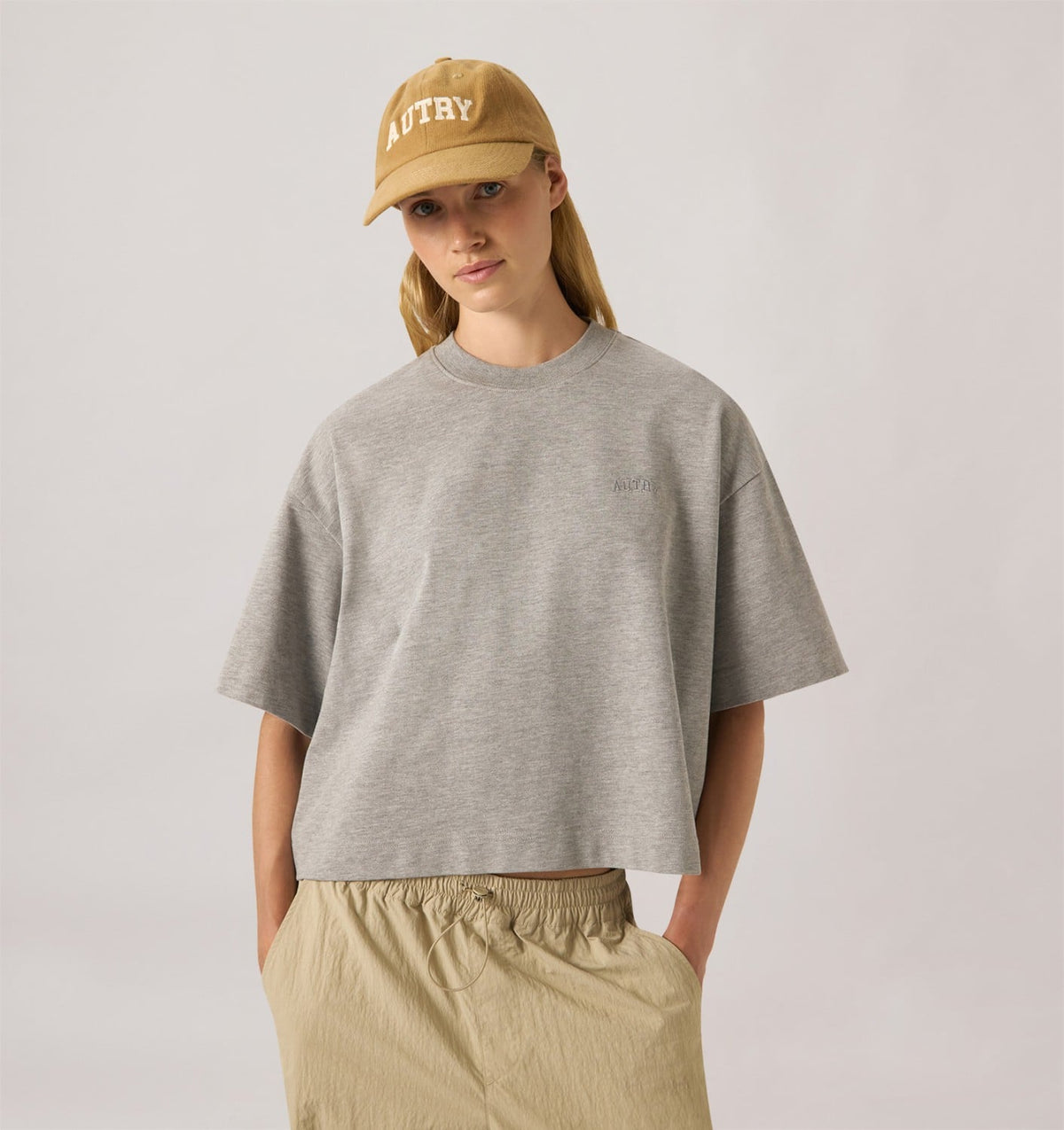 Woman BOXY T-SHIRT WITH TONAL LOGO FOR WOMAN