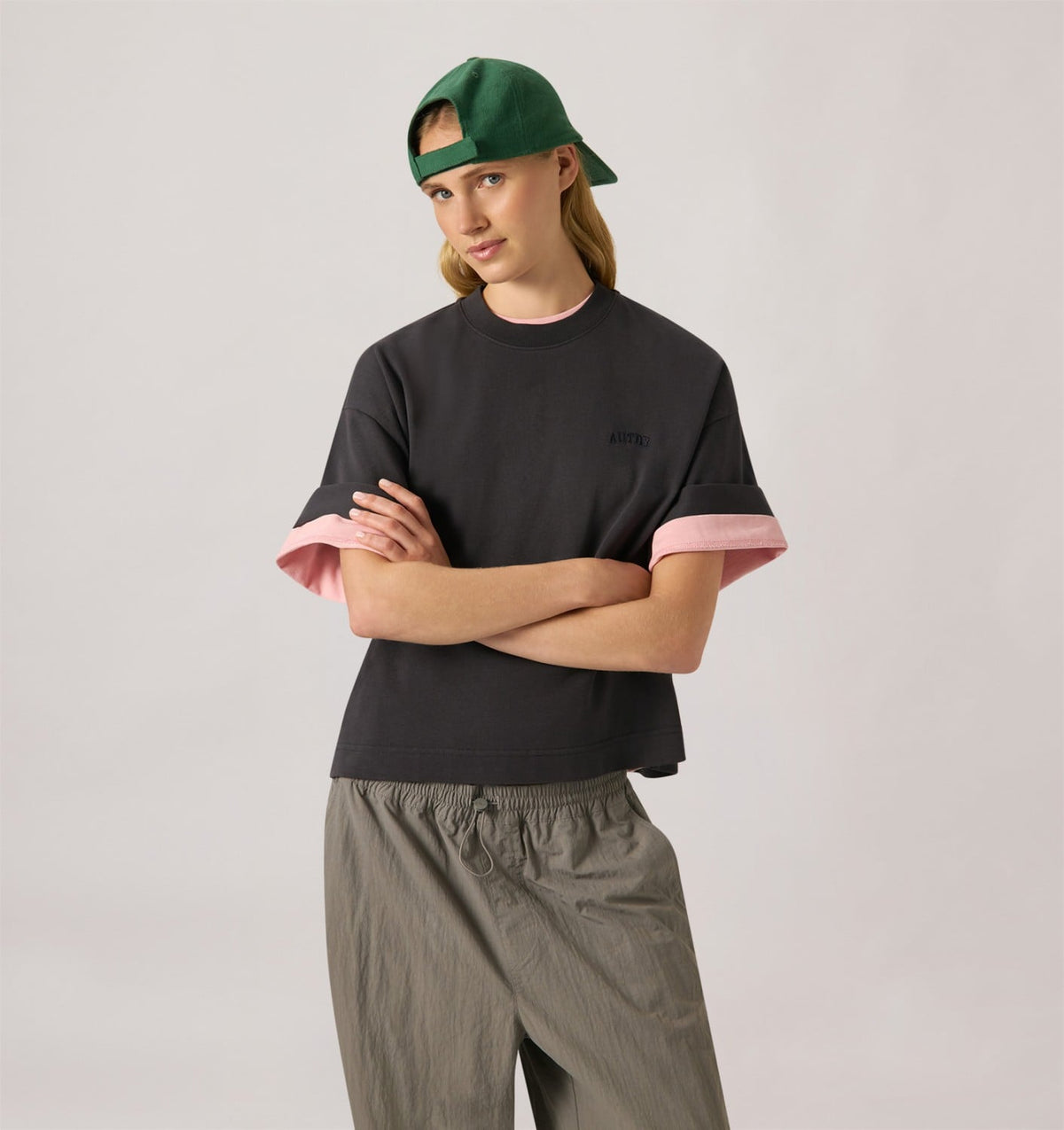 Woman BOXY T-SHIRT WITH TONAL LOGO FOR WOMAN