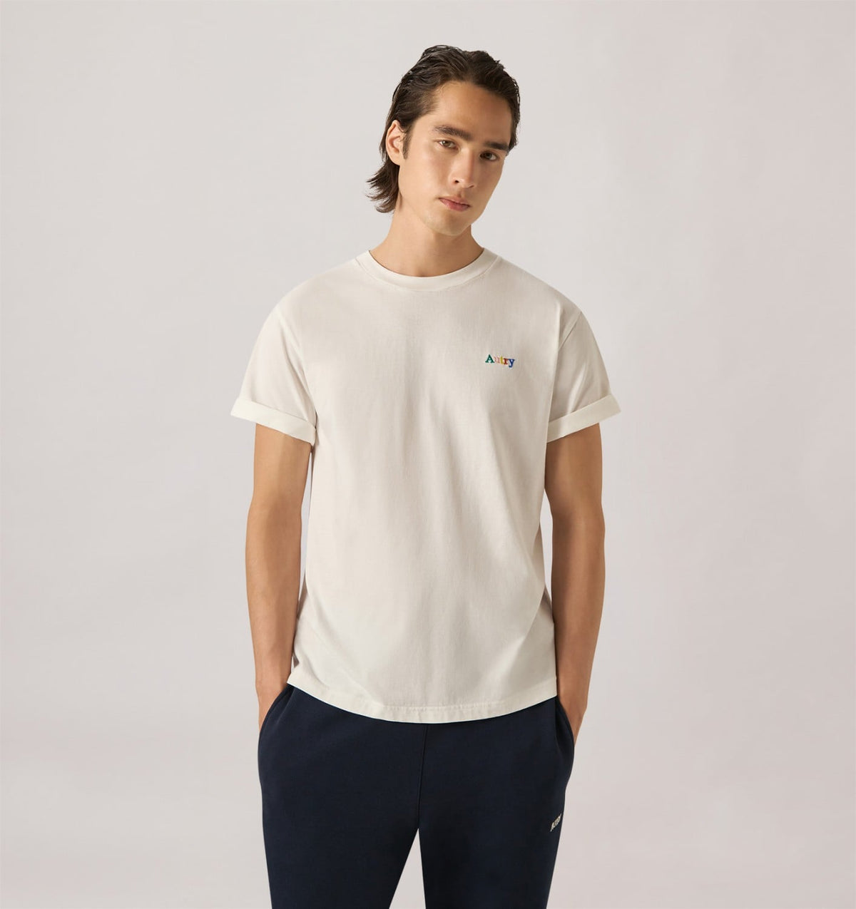 Woman|Man T-SHIRT WITH MULTICOLOR LOGO UNISEX