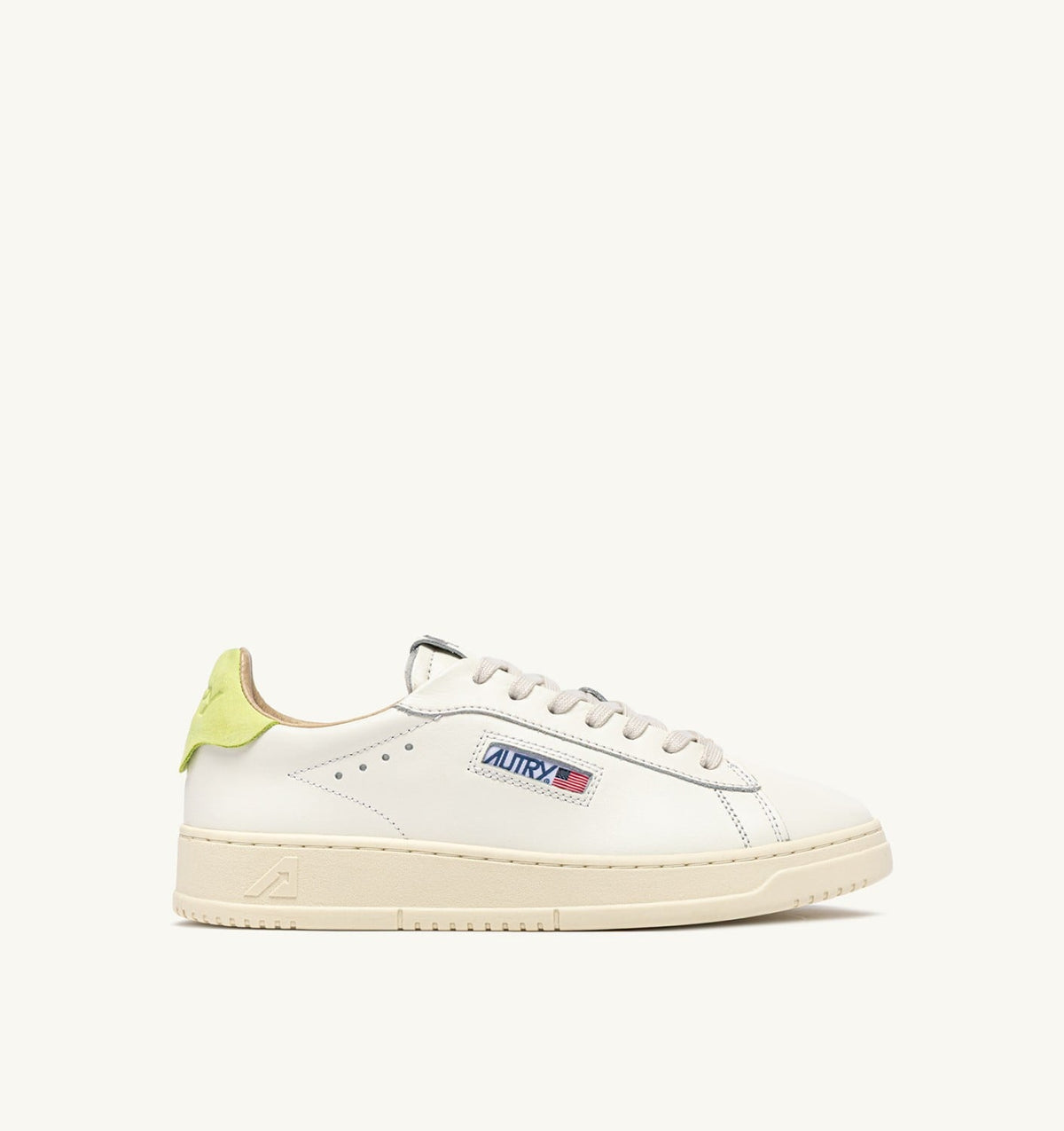 Woman DALLAS LOW SNEAKERS IN DAIQUIRI GREEN AND MARSHMALLOW LEATHER