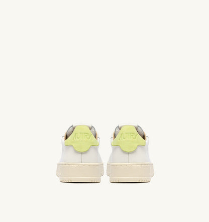 Woman DALLAS LOW SNEAKERS IN DAIQUIRI GREEN AND MARSHMALLOW LEATHER