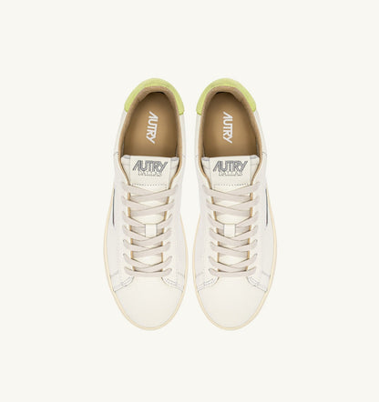 Woman DALLAS LOW SNEAKERS IN DAIQUIRI GREEN AND MARSHMALLOW LEATHER
