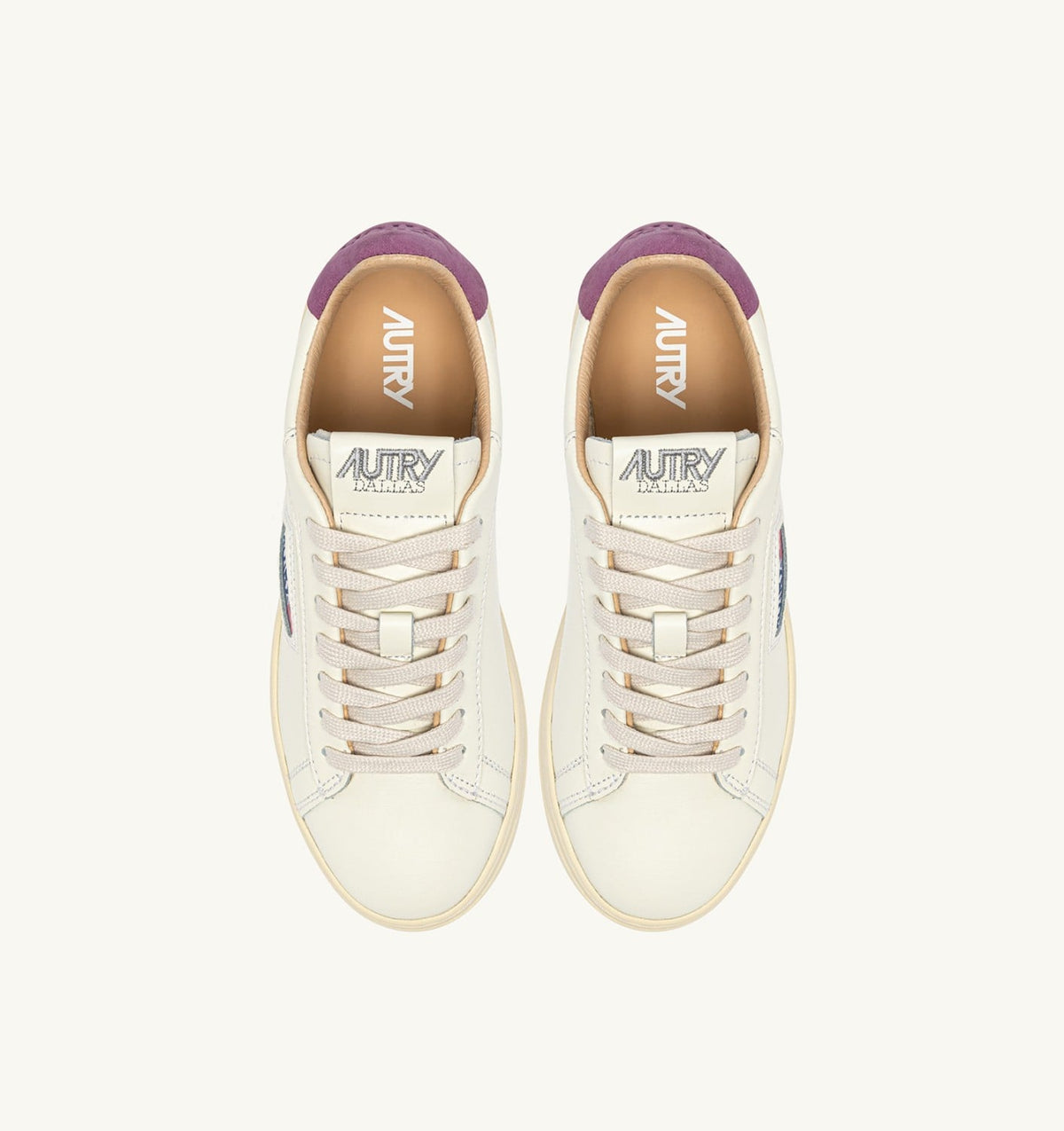 Woman DALLAS LOW SNEAKERS IN FLORENCE AND MARSHMALLOW LEATHER