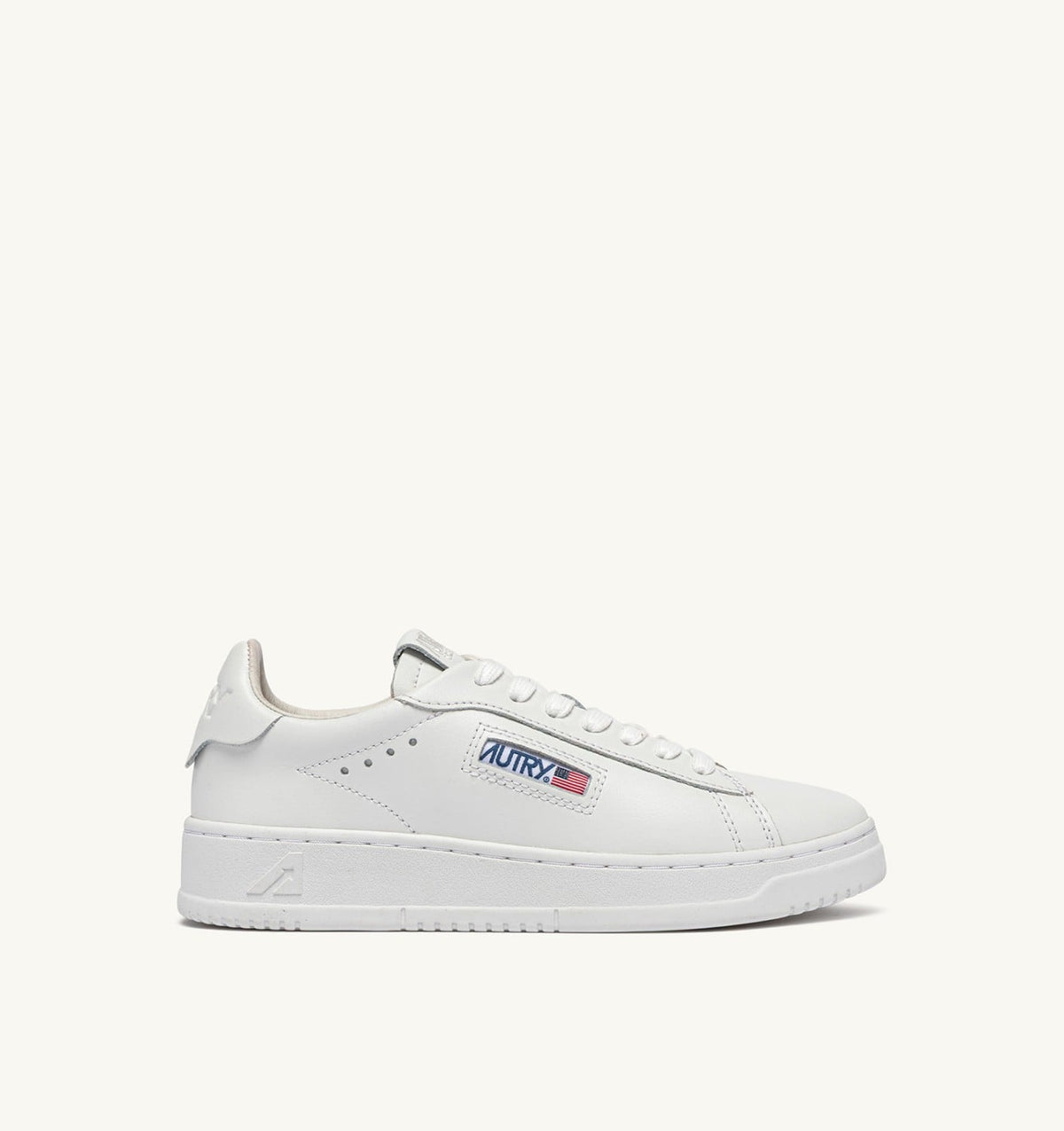 Woman DALLAS LOW SNEAKERS IN WHITE LEATHER