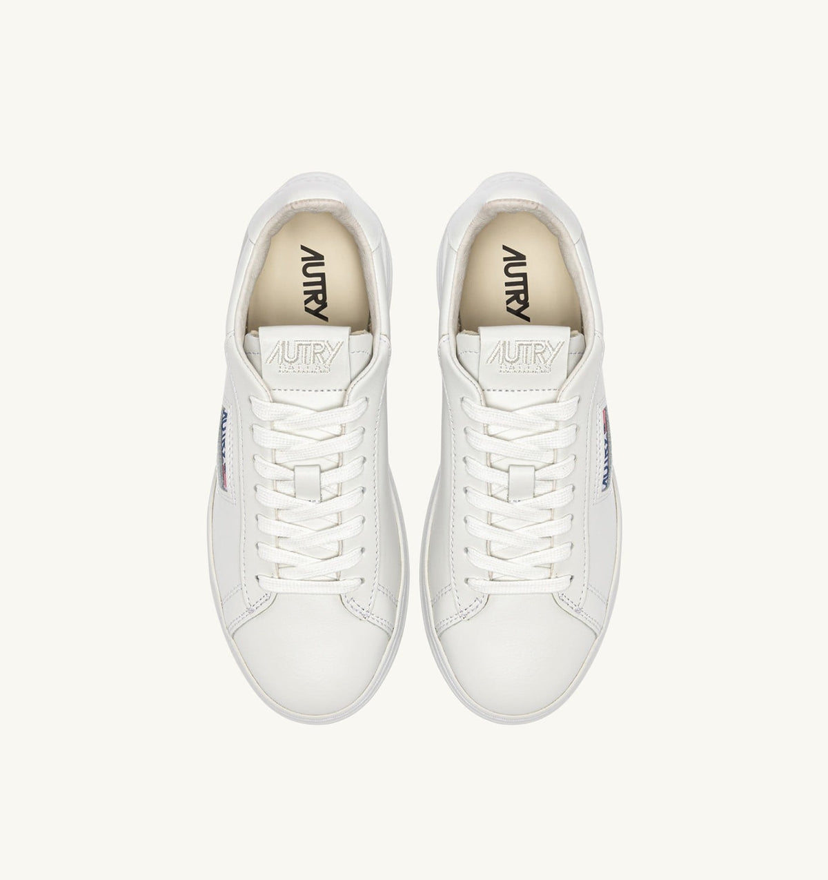 Woman DALLAS LOW SNEAKERS IN WHITE LEATHER