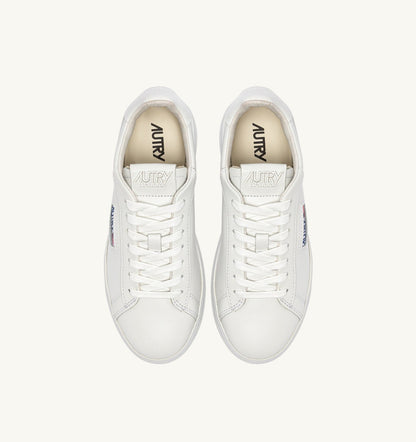 Woman DALLAS LOW SNEAKERS IN WHITE LEATHER
