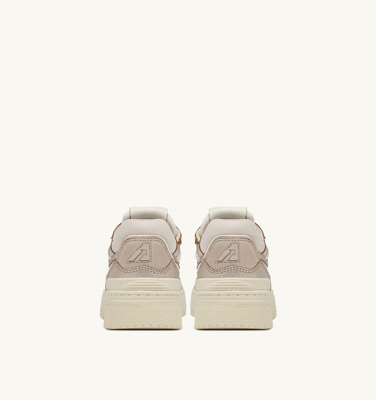 Woman CLC LOW SNEAKERS IN PLATINUM LEATHER AND SUEDE