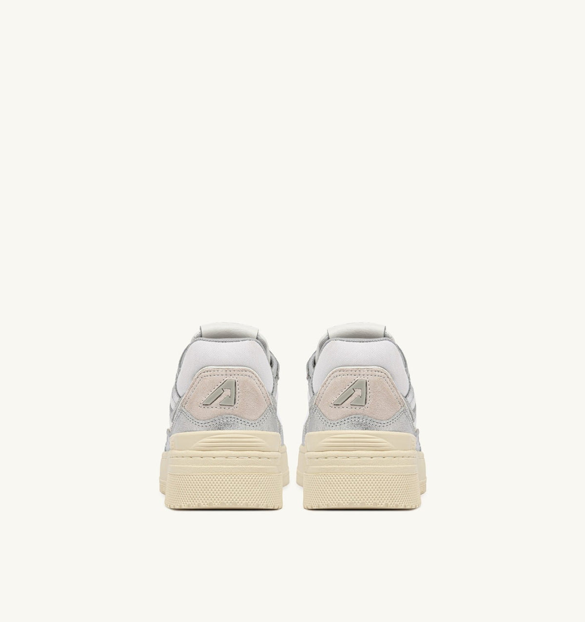 Woman CLC LOW SNEAKERS IN SILVER-TONE LEATHER