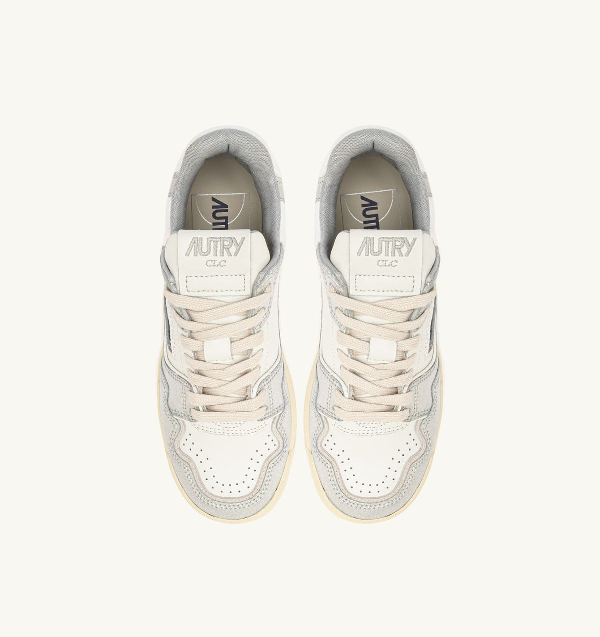 Woman CLC LOW SNEAKERS IN SILVER-TONE LEATHER