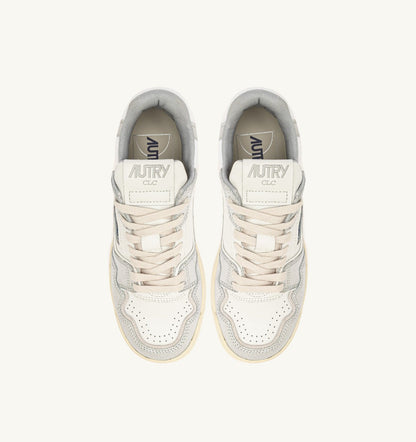 Woman CLC LOW SNEAKERS IN SILVER-TONE LEATHER
