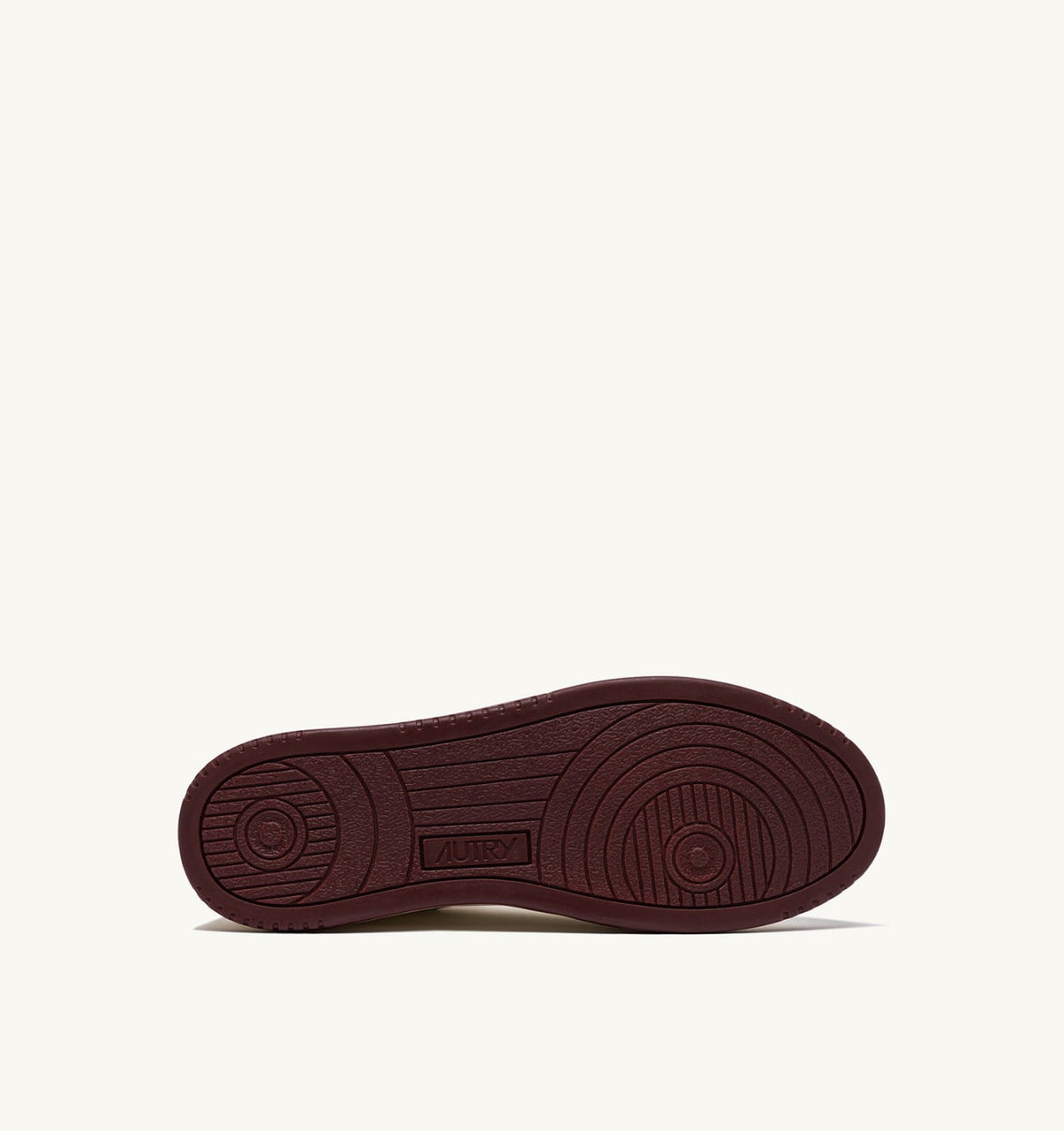 Woman MED-WAY SNEAKERS IN LEATHER COLOR MARSHMALLOW AND SYRAH