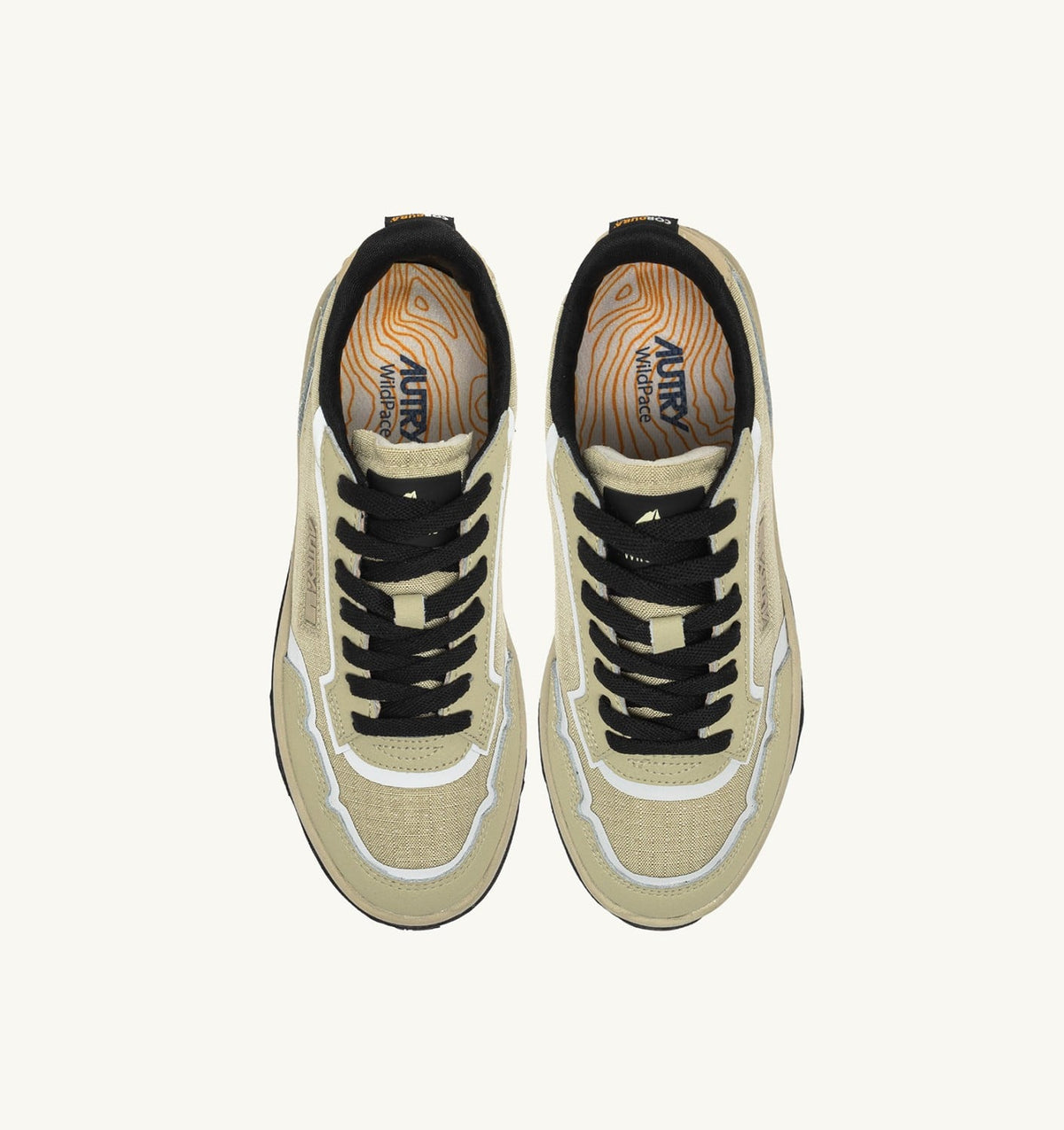 Woman WILDPACE LOW SNEAKERS IN RIPSTOP NYLON AND LEATHER COLOR TIDAL FOAM AND REFLEX