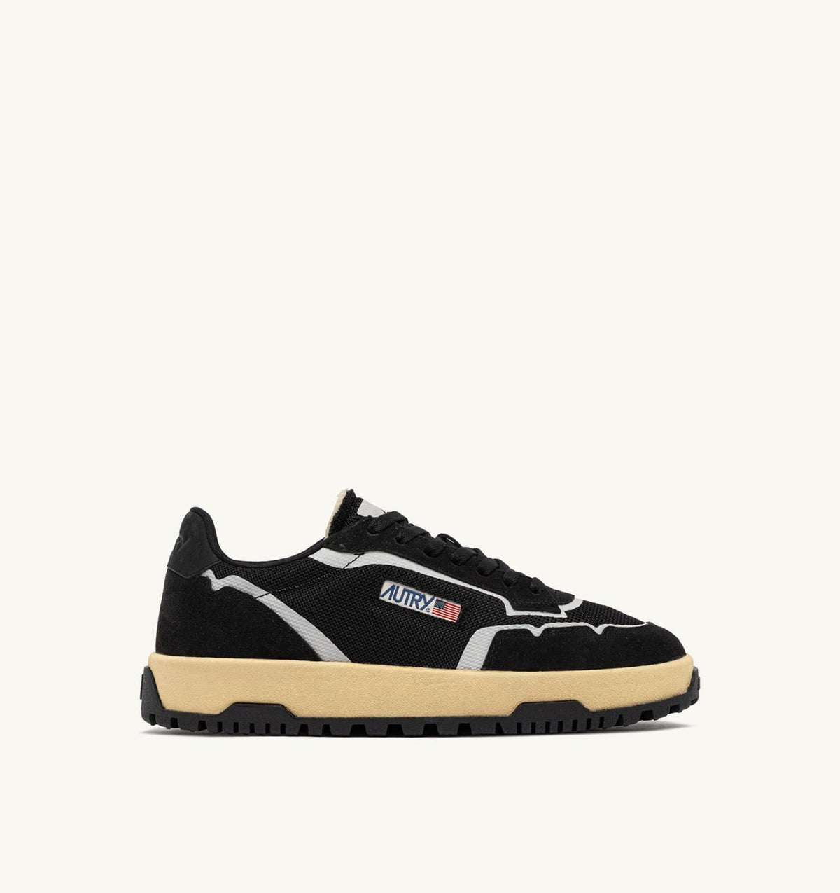 Woman WILDPACE LOW SNEAKERS IN BLACK DRAGON MESH AND SUEDE