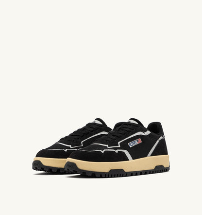 Woman WILDPACE LOW SNEAKERS IN BLACK DRAGON MESH AND SUEDE