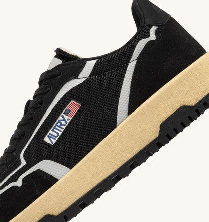 Woman WILDPACE LOW SNEAKERS IN BLACK DRAGON MESH AND SUEDE