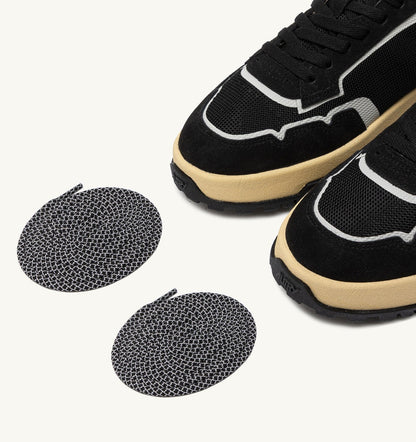 Woman WILDPACE LOW SNEAKERS IN BLACK DRAGON MESH AND SUEDE