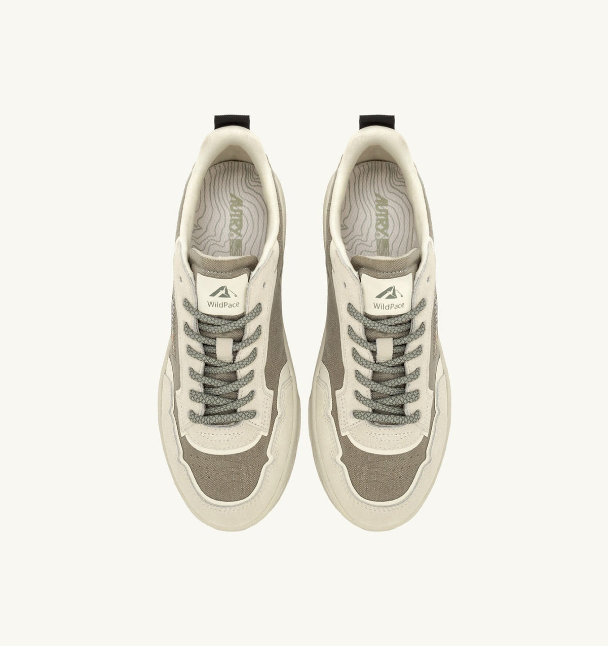 Woman WILDPACE LOW SNEAKERS IN ELMOND AND WHITE CORDURA AND SUEDE