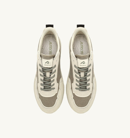 Woman WILDPACE LOW SNEAKERS IN ELMOND AND WHITE CORDURA AND SUEDE
