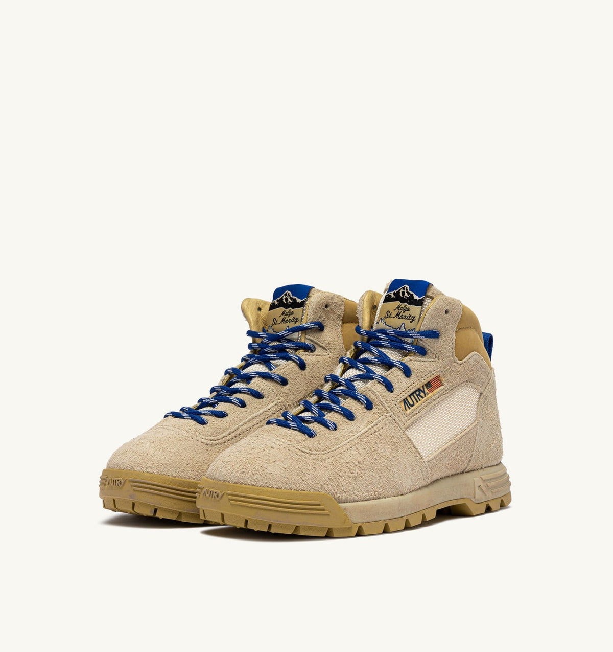 Woman MALGA ST.MORITZ IN COOKIE AND DEJA VU BLUE SUEDE