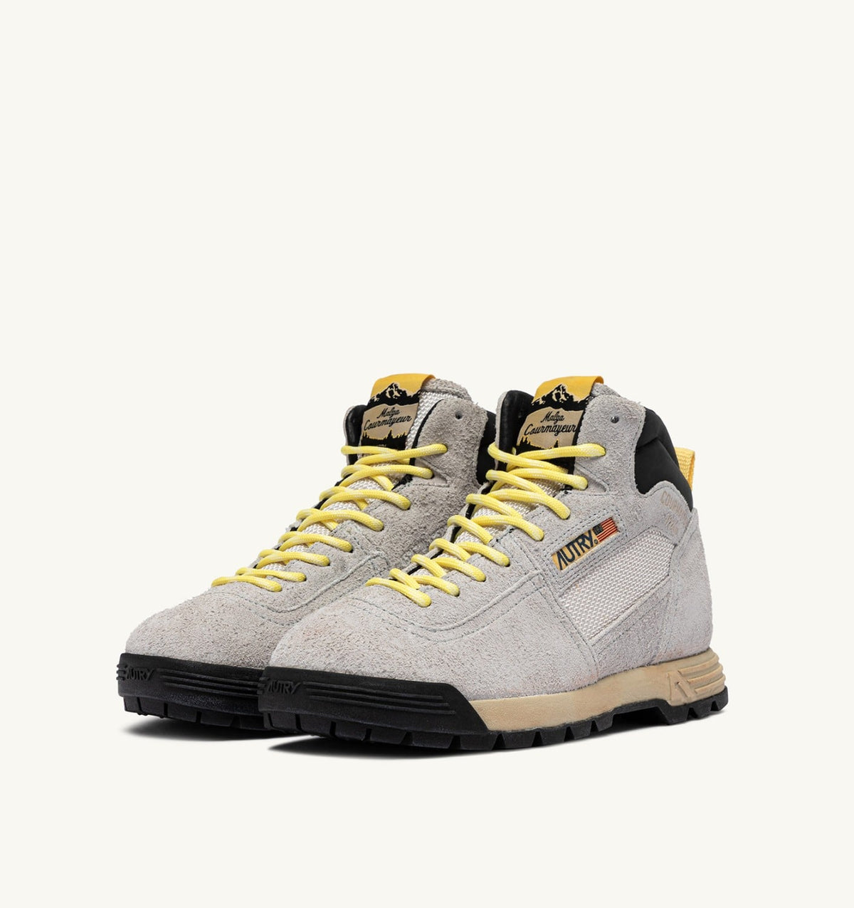 Woman MALGA COURMAYEUR IN ICE AND LEMON DROP SUEDE