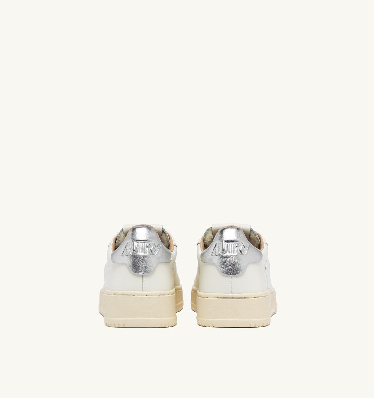 Woman DALLAS LOW SNEAKERS IN WHITE AND SILVER LEATHER